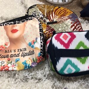 Set of 3 makeup bags